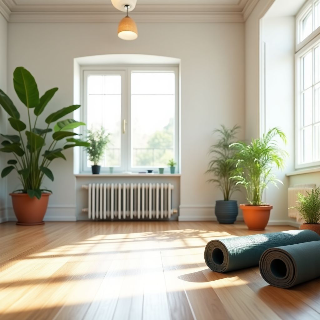 Interno accogliente del nostro studio di yoga